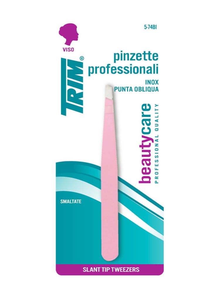 Pinzette INOX Colorate Punta Obliqua