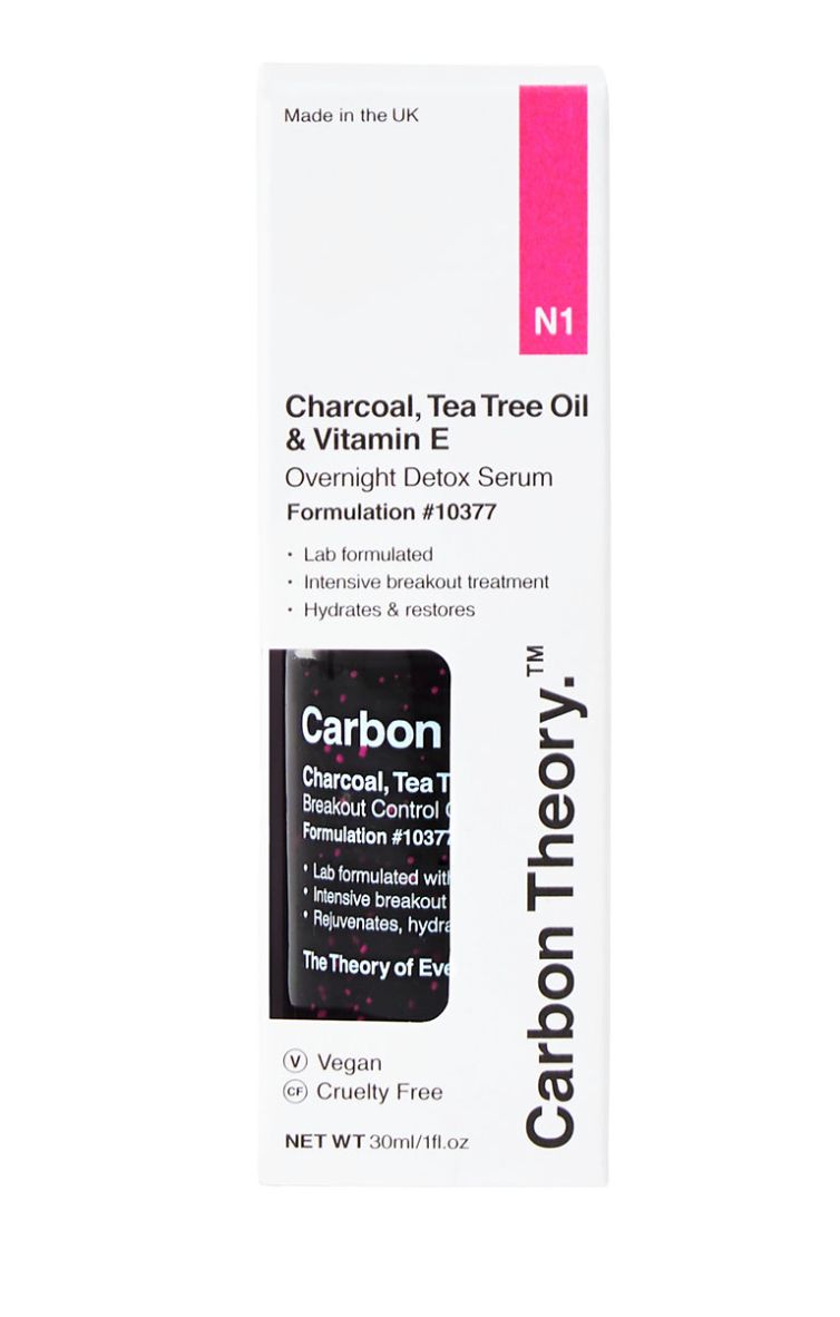 Charcoal Tea Tree Oil & Vitamin E Overnight Detox Serum
