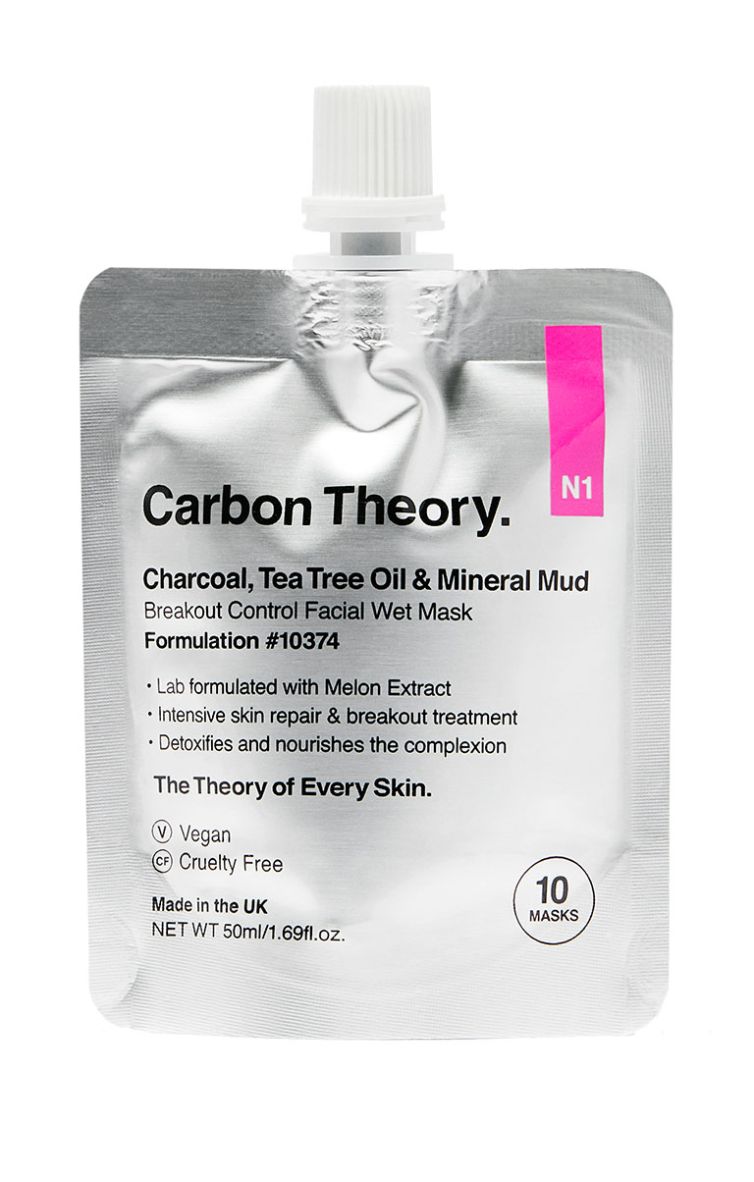Charcoal Tea Tree Oil & Mineral Mud Breakout Control Facial Wet Mask